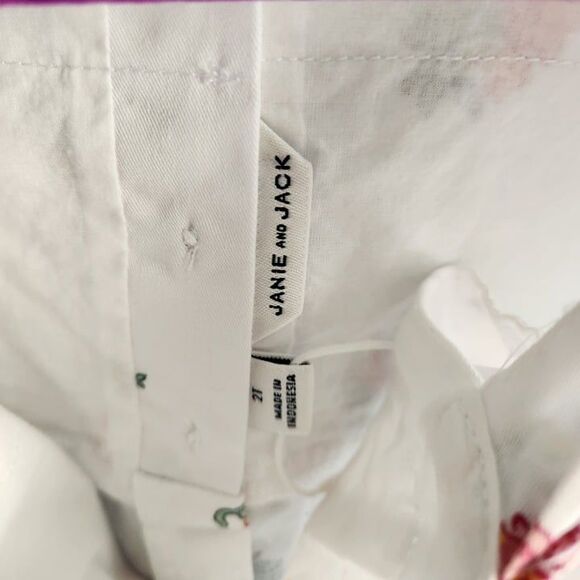 Janie and Jack, girls, 2T, floral overalls, NWOT - Picture 3 of 3